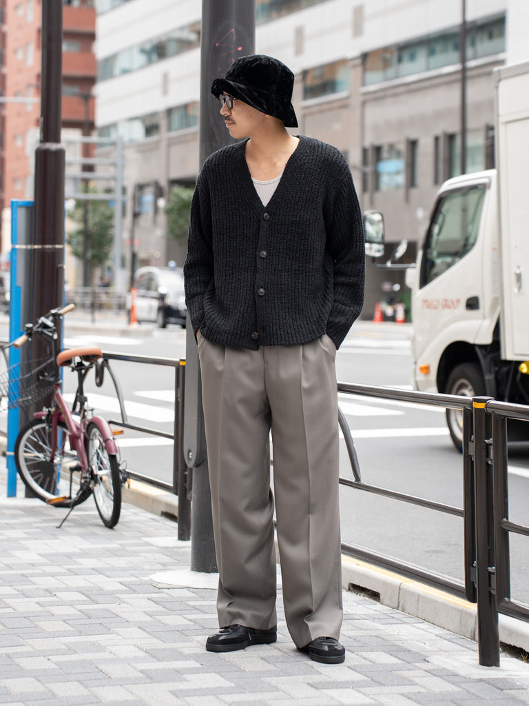 CMMN SWDN / Eldar Cardigan -Black-