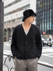 CMMN SWDN / Eldar Cardigan -Black-