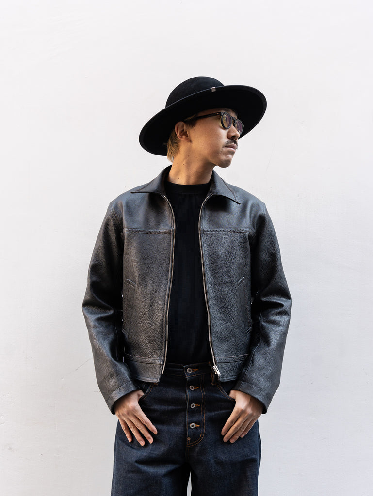 【残り1点】SUGARHILL / STOU LEATHER JACKET-BLACK-