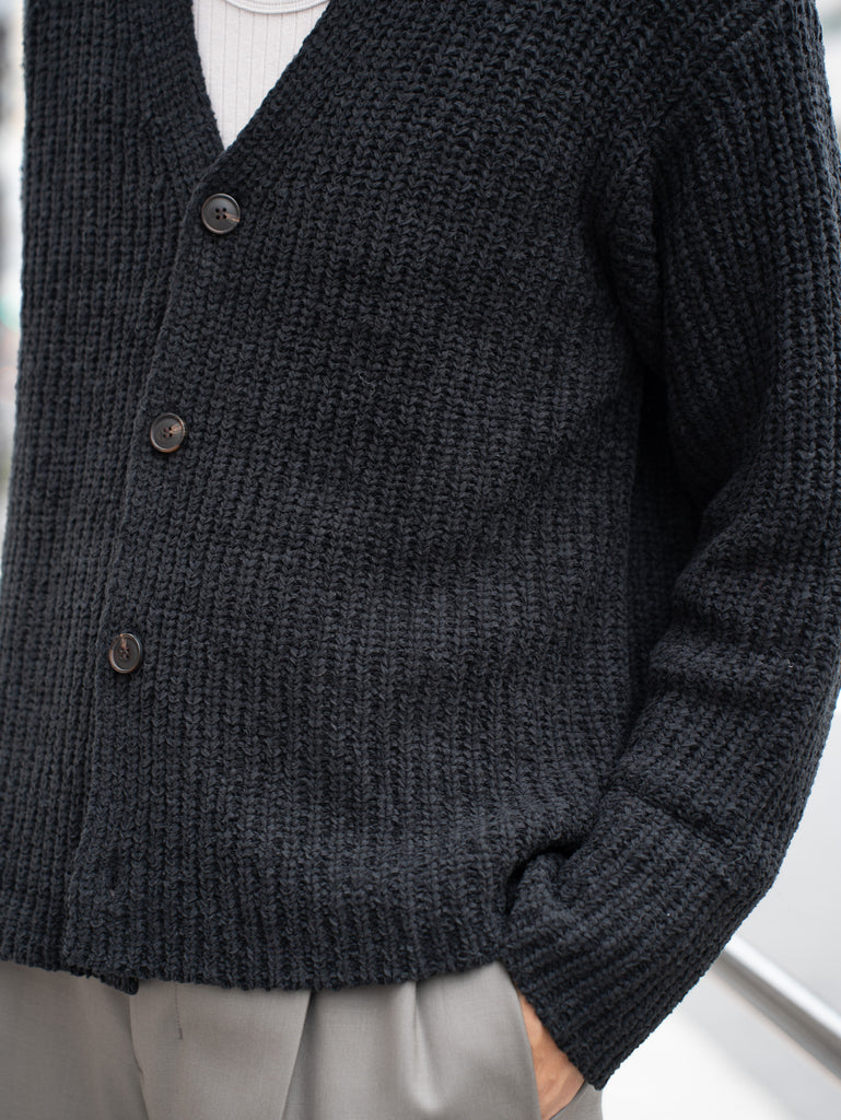 CMMN SWDN / Eldar Cardigan -Black-