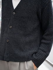 CMMN SWDN / Eldar Cardigan -Black-