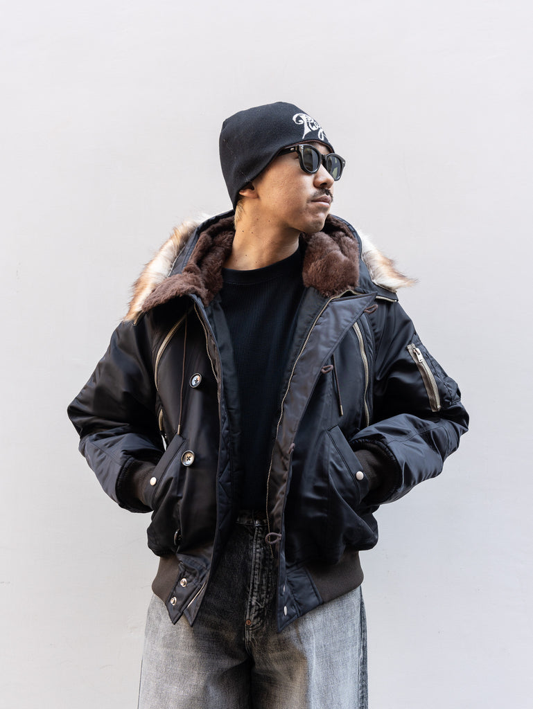 【残り1点】SUGARHILL / ZIP N-2B-BLACK-