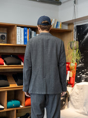 TOHNAI / DOBBY STRIPE 2B JACKET -STRIPE-
