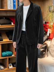 【再販決定】aIbn別注 IRENISA / TWO TUCKS WIDE PANTS -BLACK OLIVE-