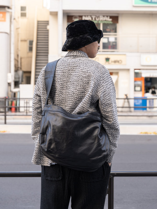 CCU / NEWS PAPER BAG "L" -BLACK-