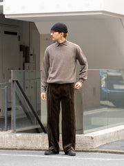 CMMN SWDN / FINE MERINO WOOL TURTLENECK SWEATER -GREIGE-