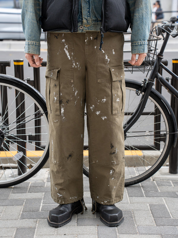 ANTOK / OUBLE KNEE PAINT PANT -OLIVE-