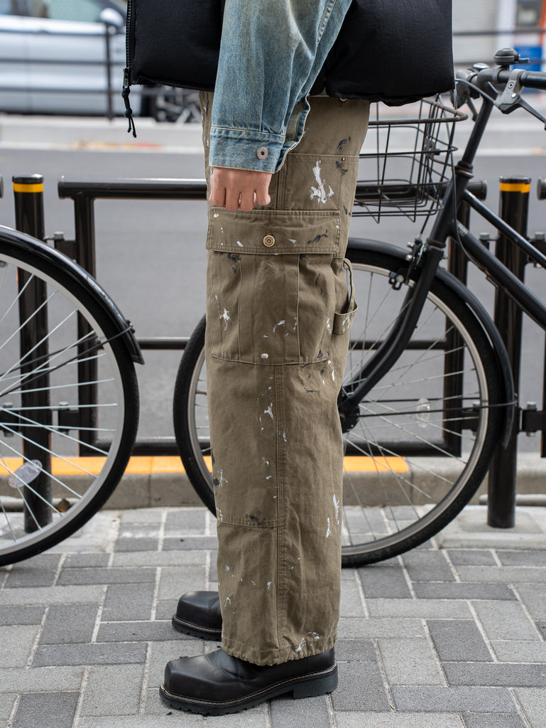 ANTOK / OUBLE KNEE PAINT PANT -OLIVE-