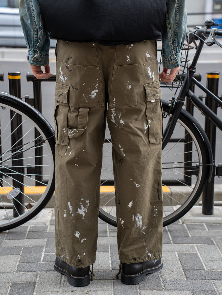 ANTOK / OUBLE KNEE PAINT PANT -OLIVE-