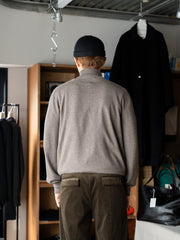 CMMN SWDN / FINE MERINO WOOL TURTLENECK SWEATER -GREIGE-