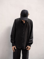 GABRIELA COLL GARMENTS / CUPRO SHIRT -BLACK-