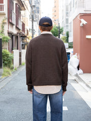 ROLD SKOV / SCOLLO A V PULLOVER SWEATER -BROWN-