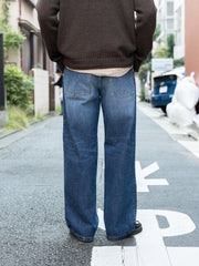 ROLD SKOV / WIDE DENIM PANTS -DARK VINTAGE-