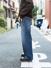 ROLD SKOV / WIDE DENIM PANTS -DARK VINTAGE-