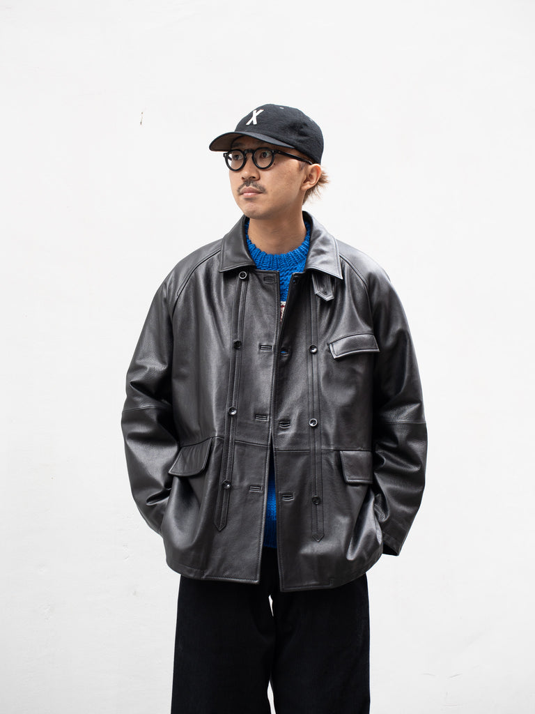 CCU / L.C COVERALL -COW BLACK-｜aIbn公式通販