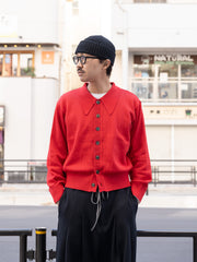 SUGARHILL / GIMA BOUCLE KNIT SWEATER-RED-