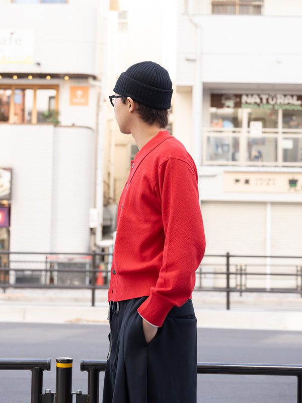 SUGARHILL / GIMA BOUCLE KNIT SWEATER-RED-