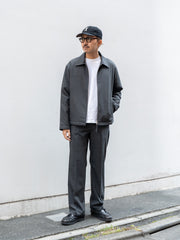 ROLD SKOV / ZIP UP SLIM SHIRT -STRIPES-