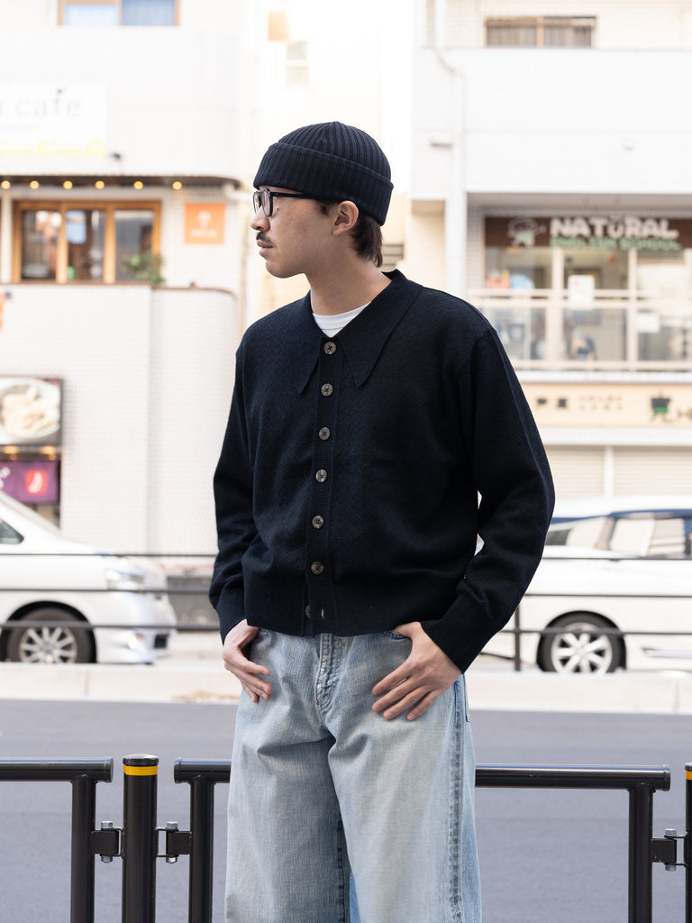 SUGARHILL / GIMA BOUCLE KNIT SWEATER-BLACK-