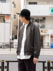 IRENISA / BOMBER JACKET -SMOKE GRAY-