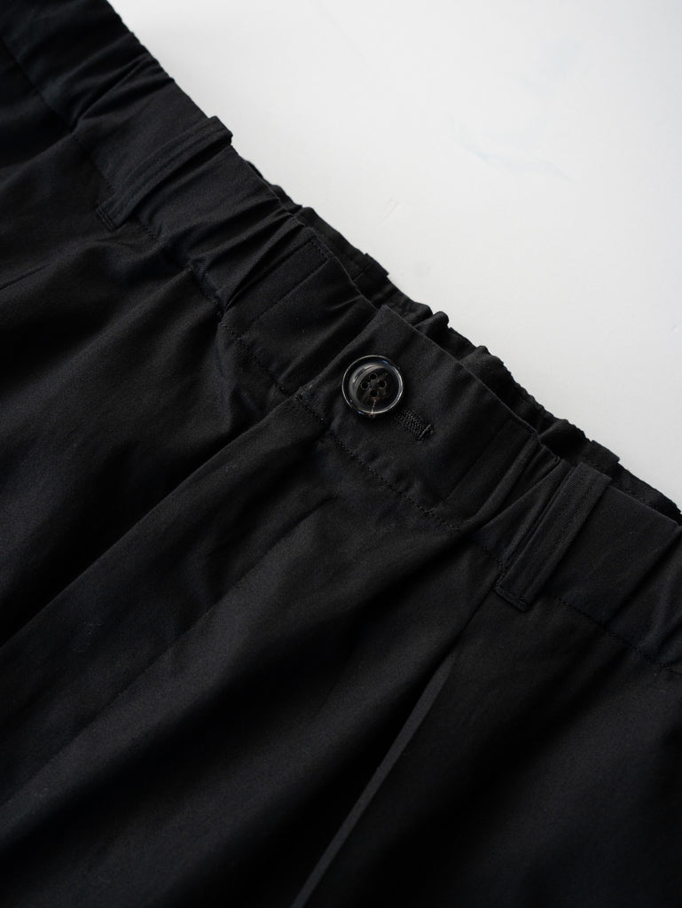 nonnotte / Draping Elastic In Tuck Wld Trousers  [Suvin Gold Supreme Twill]