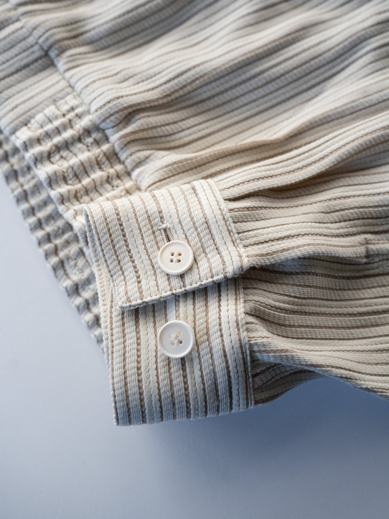 nonnotte / Draping Bomber Jacket-Turtledove-