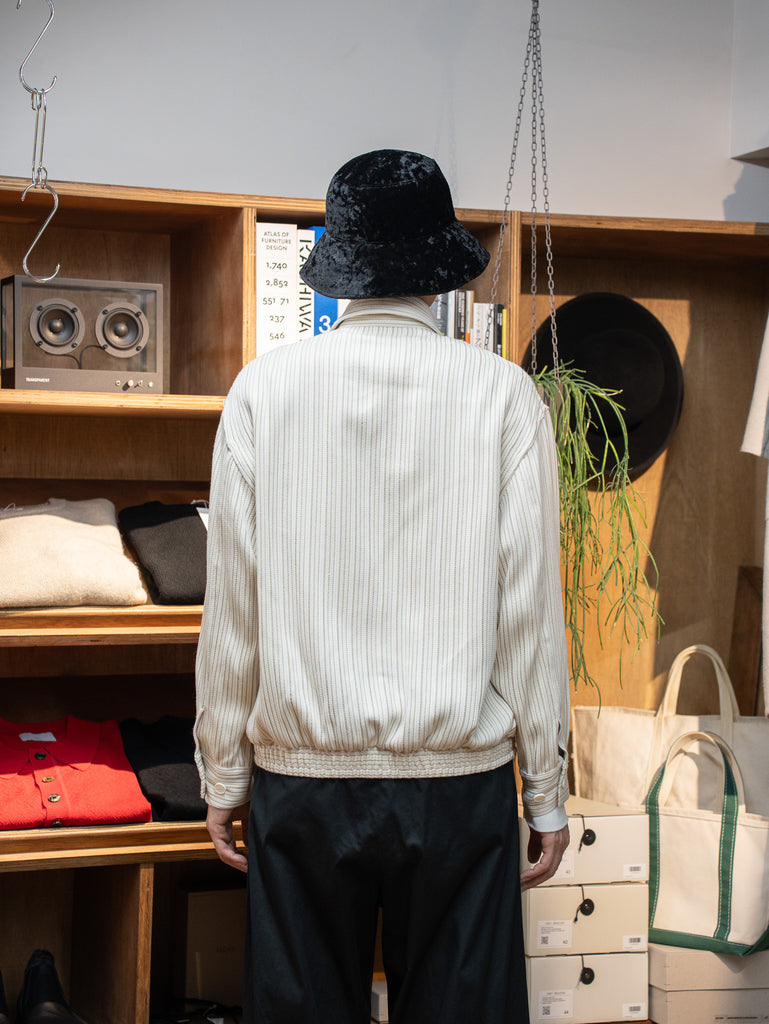 【残り1点】nonnotte / Draping Bomber Jacket-Turtledove-