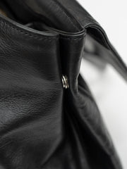 CCU / ROUND TOTE BAG L SIZE -BLACK-