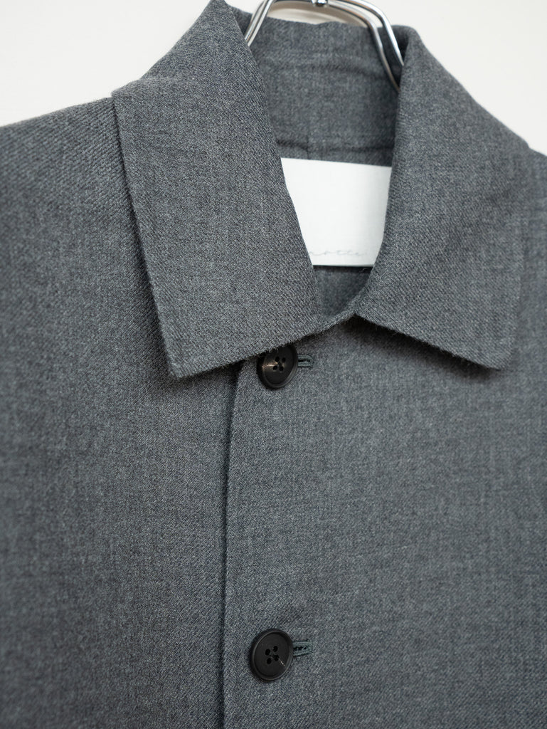 nonnotte / 三角龜領套頭衫-YAKNatural × 白色-