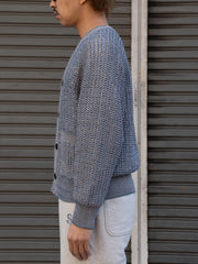 SUGARHILL / COTTON KNIT CARDIGAN -NAVY&amp;BEIGE-