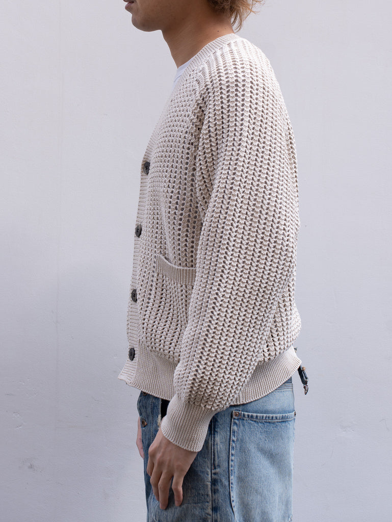 SUGARHILL / COTTON KNIT CARDIGAN -IVORY&BEIGE-