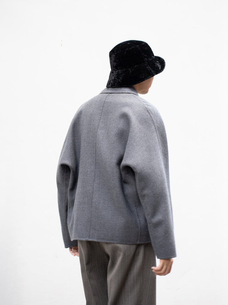 nonnotte / 三角龜領套頭衫-YAKNatural × 白色-