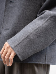 nonnotte / 三角龜領套頭衫-YAKNatural × 白色-