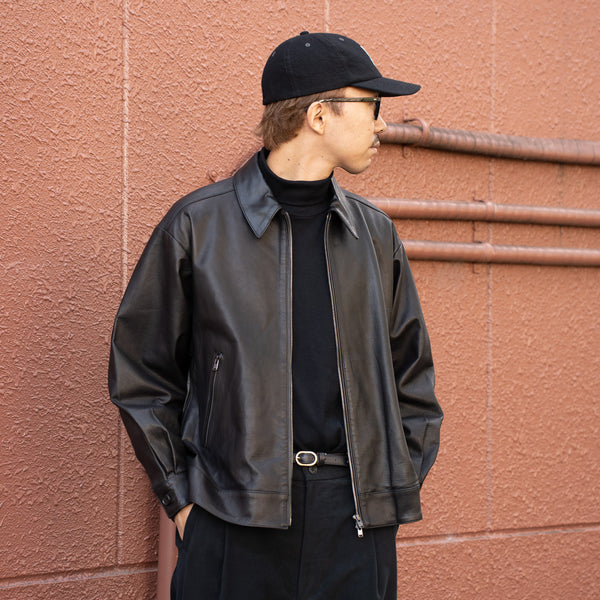 tangenet / Wagyu leather Tracker jacket -Black- ｜aIbn公式通販
