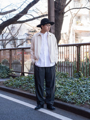 【残り1点】nonnotte / Draping Bomber Jacket-Turtledove-