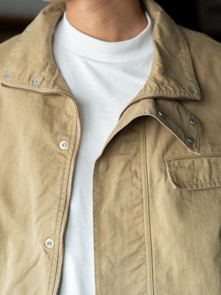 refomed / Active ZIP JACKET -BEIGE-
