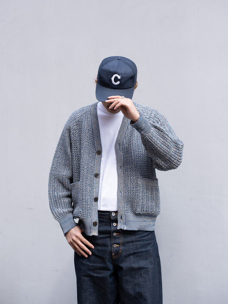 【残り1点】 SUGARHILL / COTTON KNIT CARDIGAN  -NAVY&BEIGE-