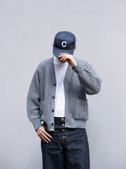 SUGARHILL / COTTON KNIT CARDIGAN -NAVY&amp;BEIGE-