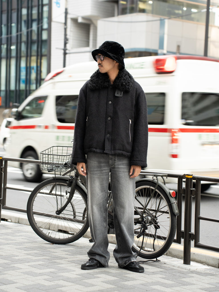 ROLD SKOV / Wide denim pants -Soft Grey-