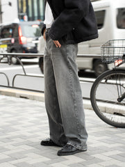 ROLD SKOV / Wide denim pants -Soft Grey-