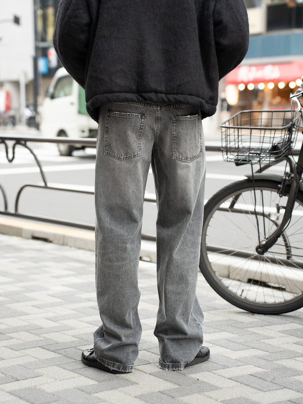 ROLD SKOV / Wide denim pants -Soft Grey-