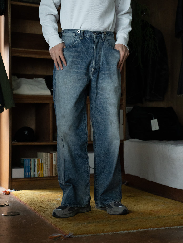 refomed / RIGHT HANDED DENIM PANTS "USED"