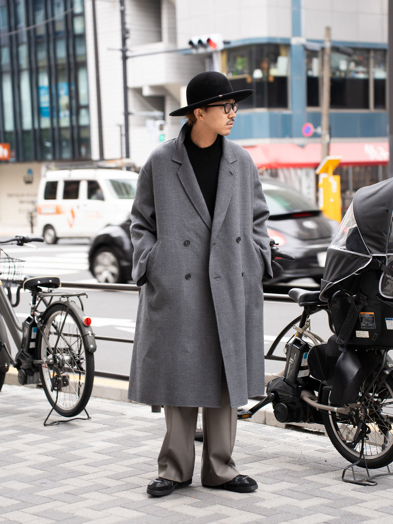 nonnotte / 三角龜領套頭衫-YAKNatural × 白色-