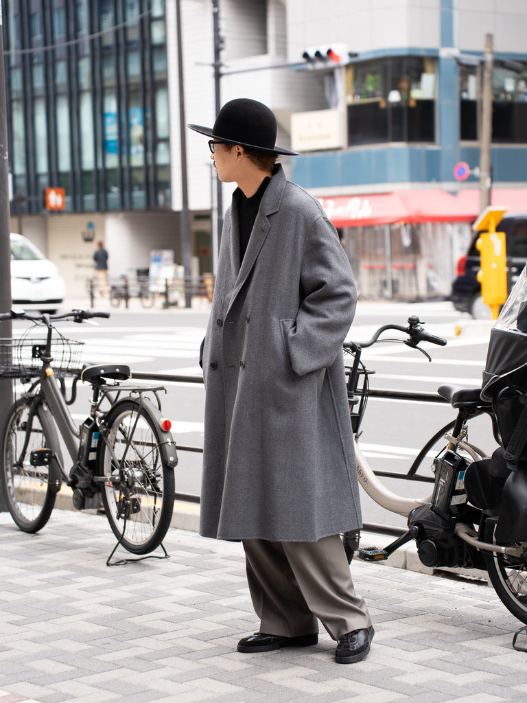 nonnotte / 三角龜領套頭衫-YAKNatural × 白色-