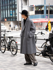 nonnotte / 三角龜領套頭衫-YAKNatural × 白色-