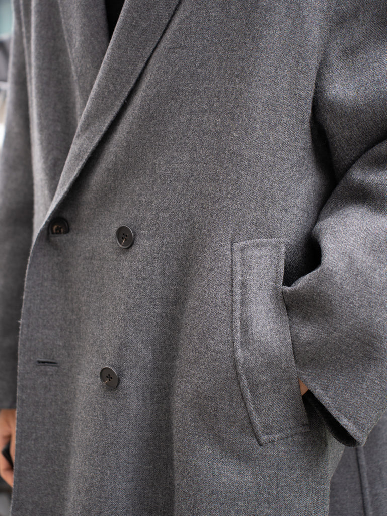 nonnotte / 三角龜領套頭衫-YAKNatural × 白色-