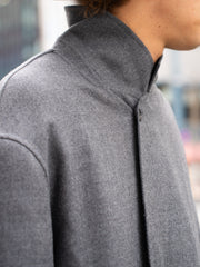 nonnotte / 三角龜領套頭衫-YAKNatural × 白色-