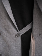 nonnotte / 三角龜領套頭衫-YAKNatural × 白色-