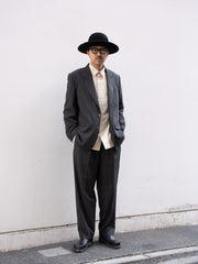 IRENISA / LOW GORGE TAILORED JACKET -D.GRAY-