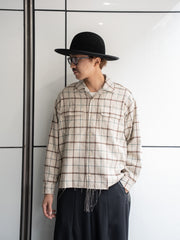 LQUARTET / 50s COLLAR CRAFTSMAN SHIRT -WHITE-